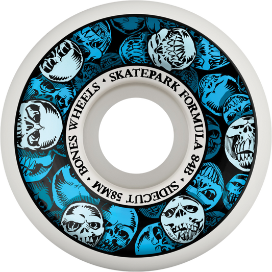 Bones Wheels Skatepark Formula Sidecut p5 58mm 104A Skulls