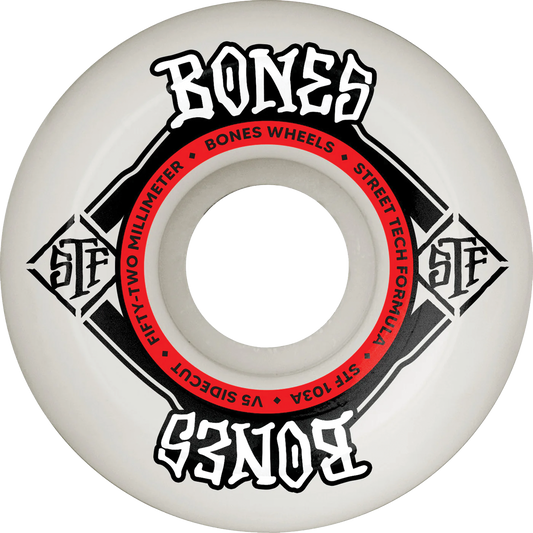 Bones Wheels Street Tech Formula Sidecut v5 52mm 103A Square Logo
