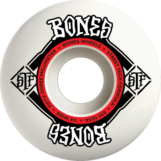 Bones Wheels Street Tech Formula Wide v4 53mm 103A Square Logo
