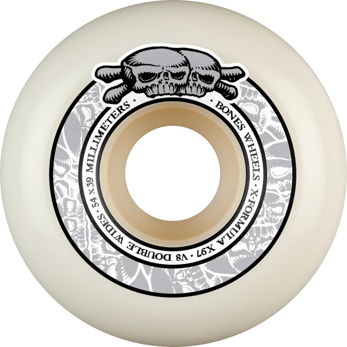 Bones Wheels X Formula Double Wides v8 54mm 97A Skulls