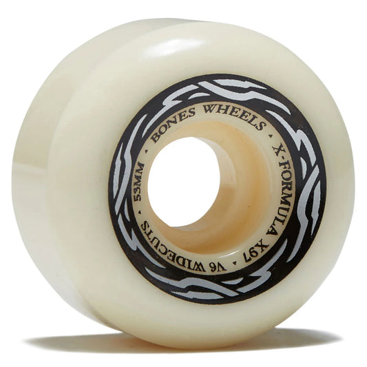 Skateboard wheel with 'Bones Wheels' branding on a white background