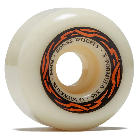 Skateboard wheel with 'Bones Wheels' branding on a white background