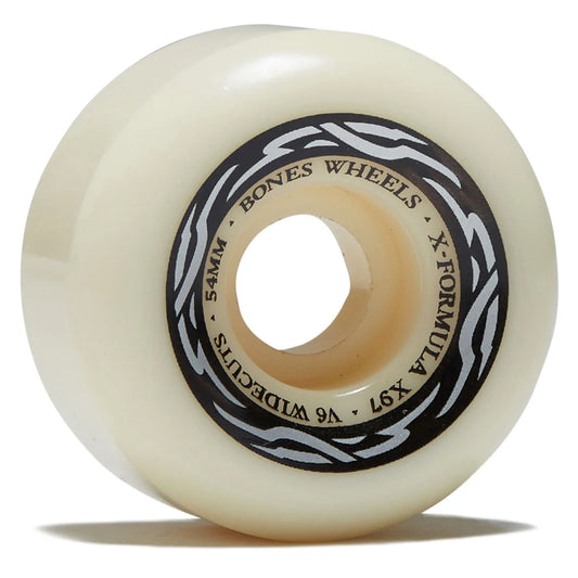Skateboard wheel with 'Bones Wheels' branding on a white background