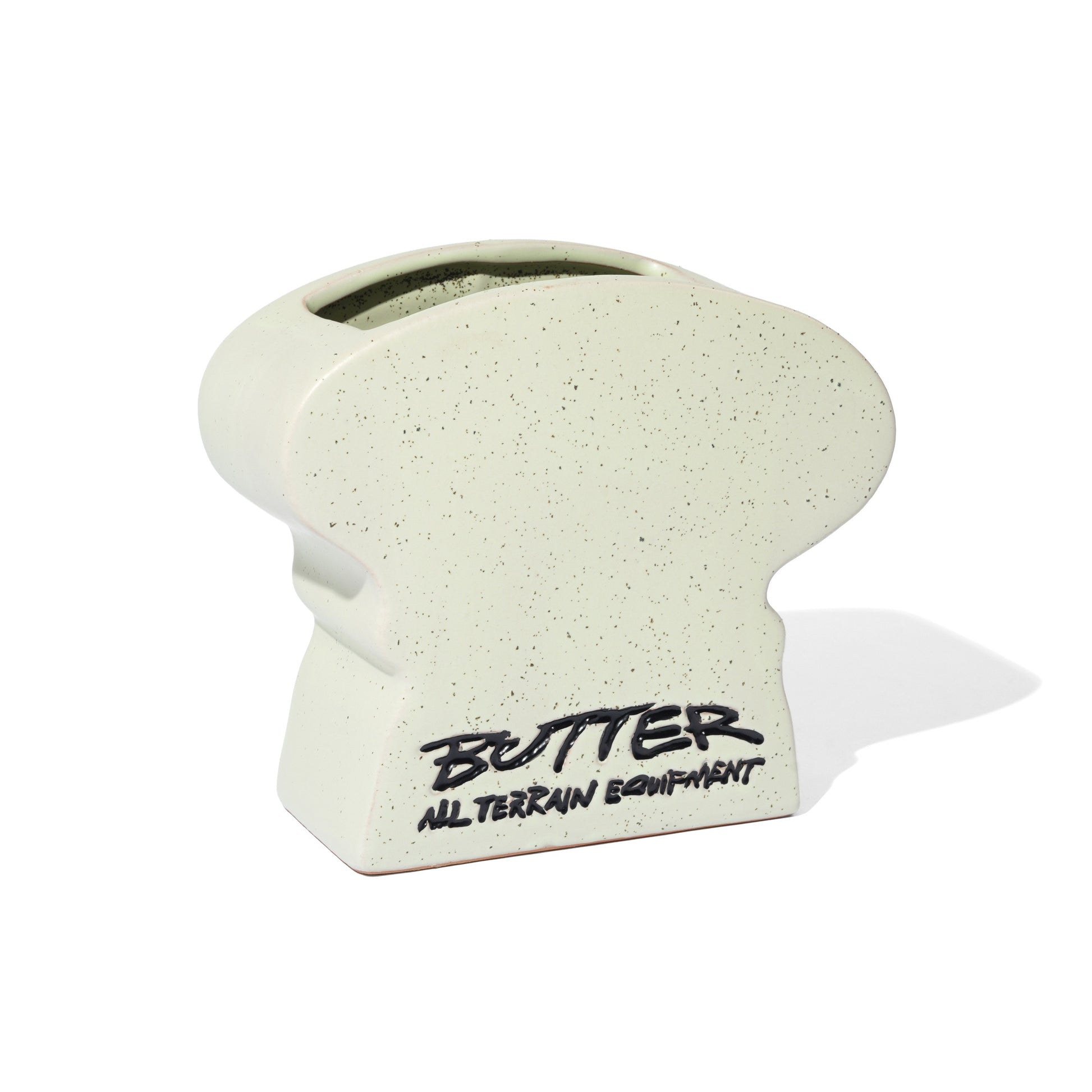 White textured object with 'Butter All Terrain Equipment' branding on a white background