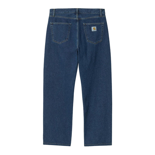 Blue jeans on a white background