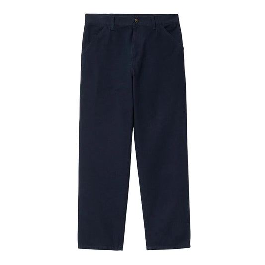 Navy blue pants on a white background