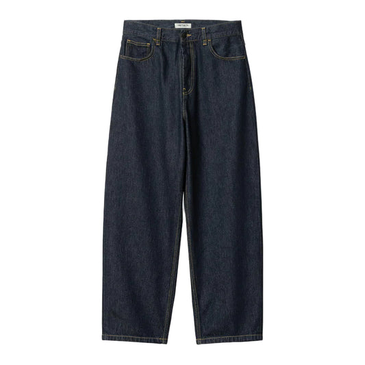 Dark blue jeans on a white background