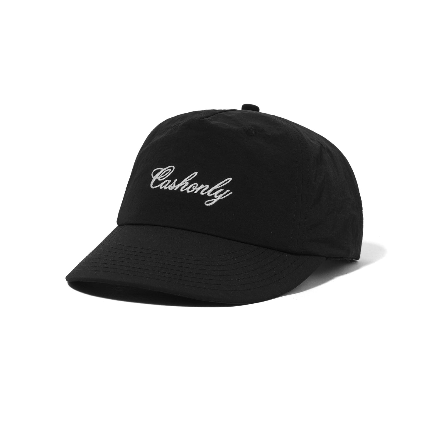 Black cap with a goat logo on a white background