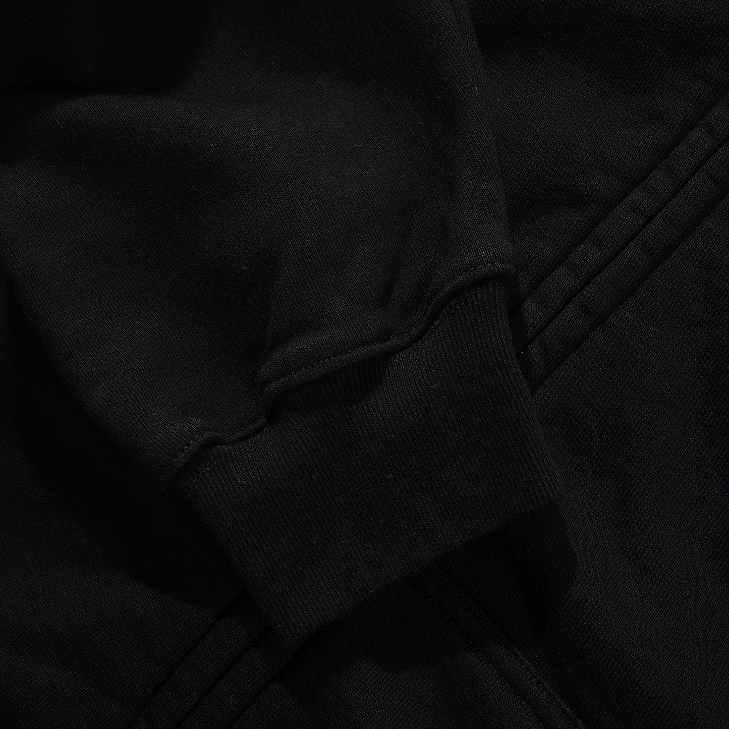 Close-up of a black fabric texture