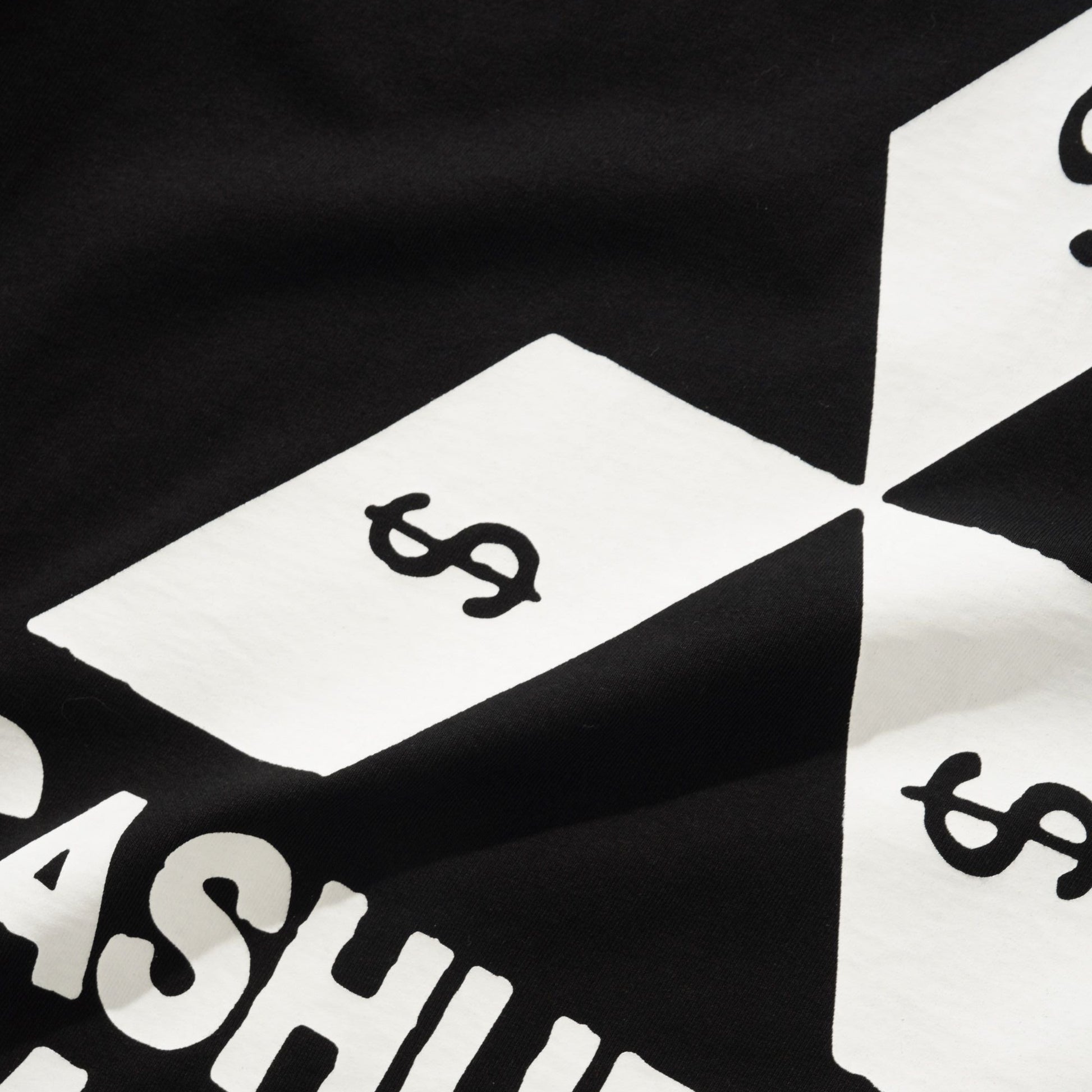 Black and white logo with 'Sashubishi Motors' text on a black background