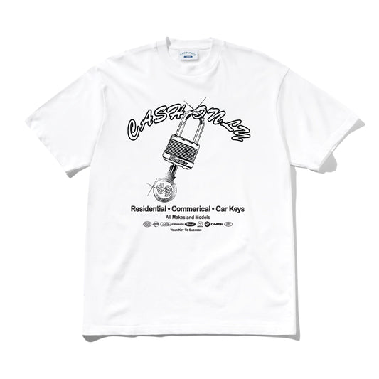 Cash Only Shirt Locksmith Tee White