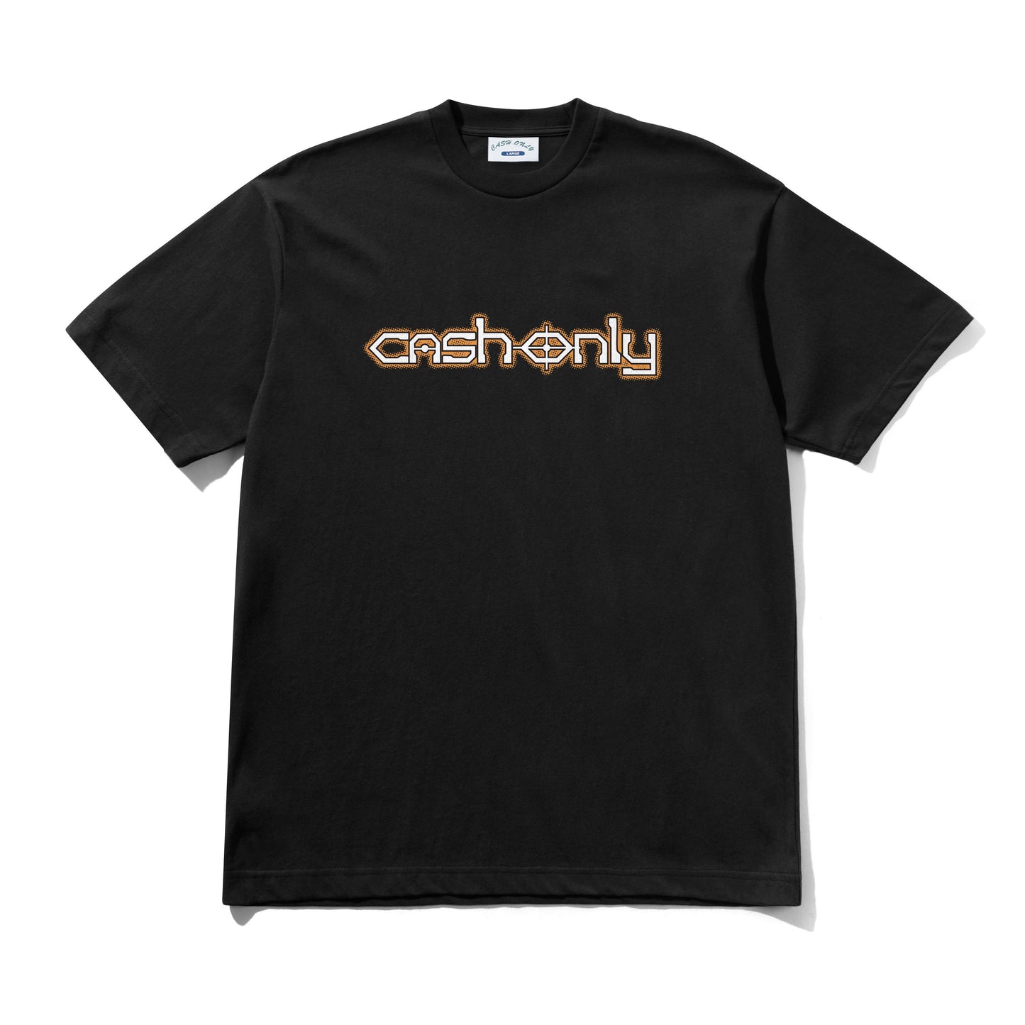 Black t-shirt with 'butter' logo on a white background