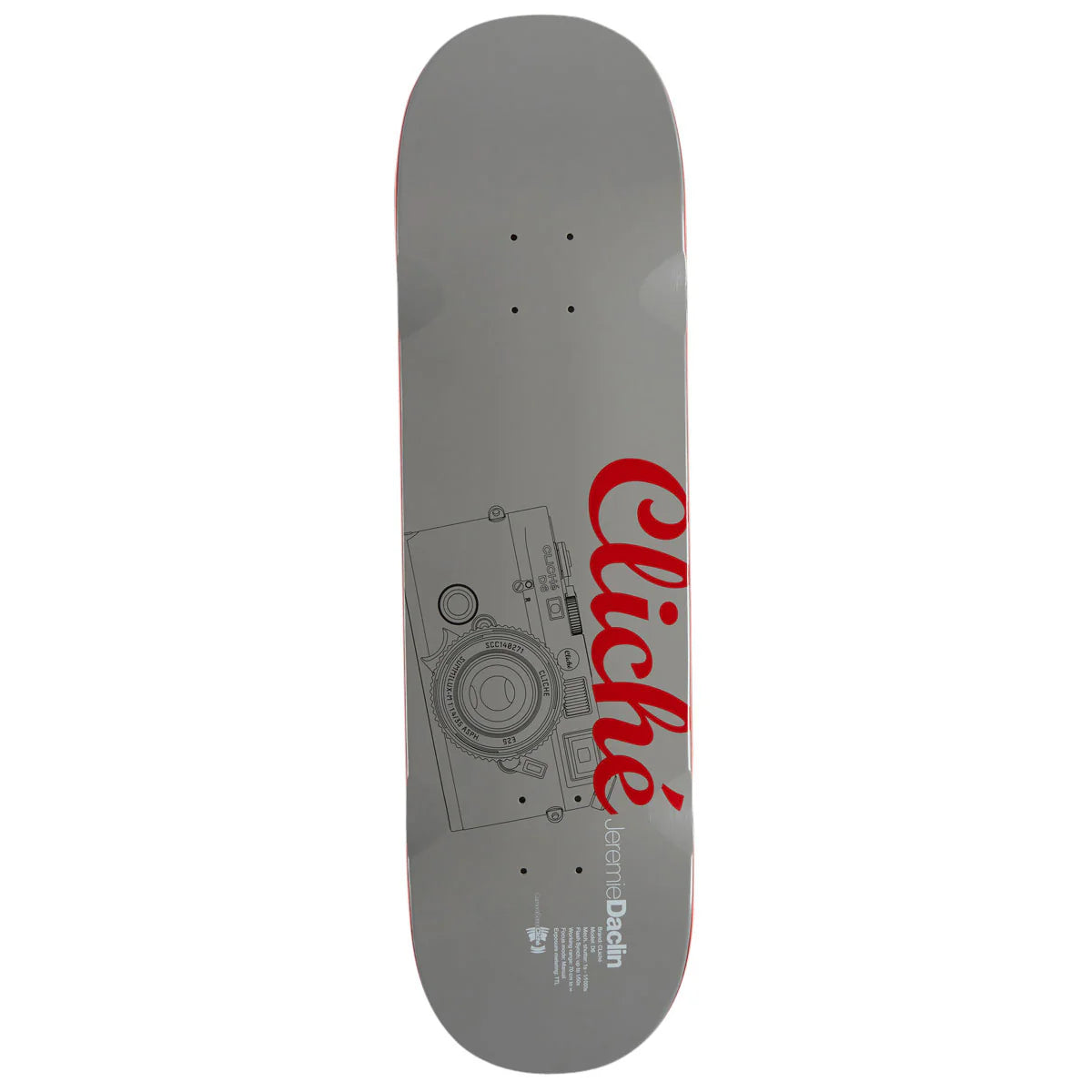 Cliche Skateboard Deck Daclin Camera 8.5