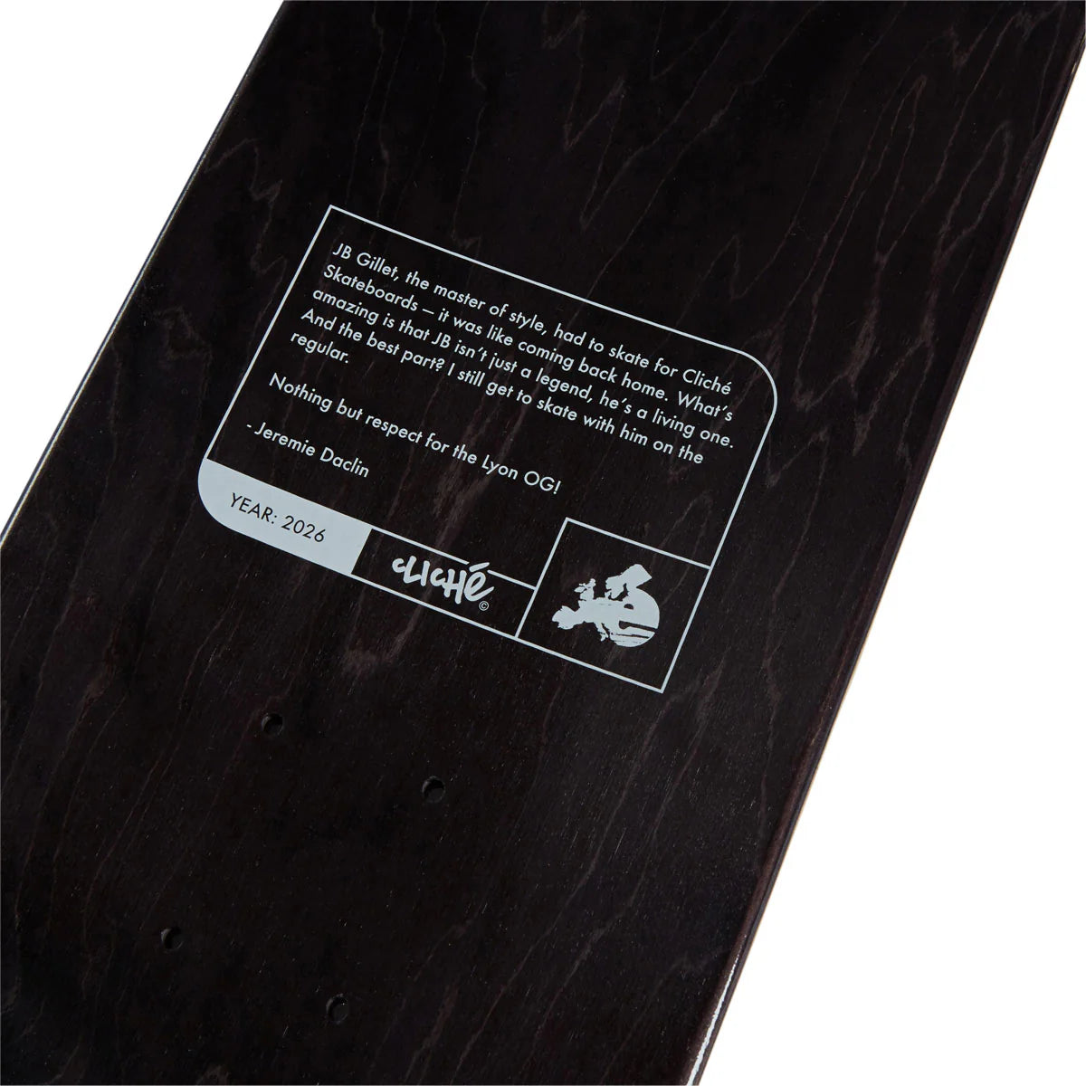 Cliche Skateboard Deck Gillet Lyon 8.0