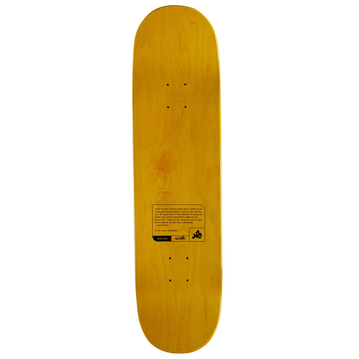 Cliche Skateboard Deck Mendizabal Griptape Art 8.25