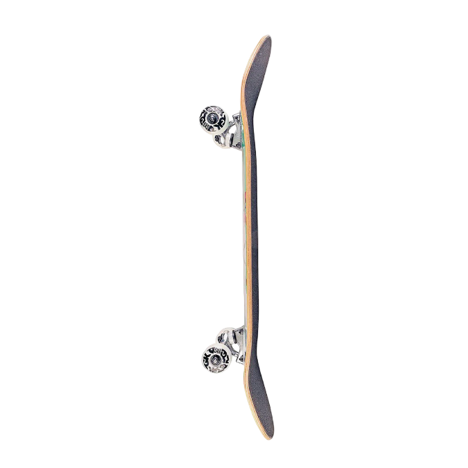 Skateboard with a white background