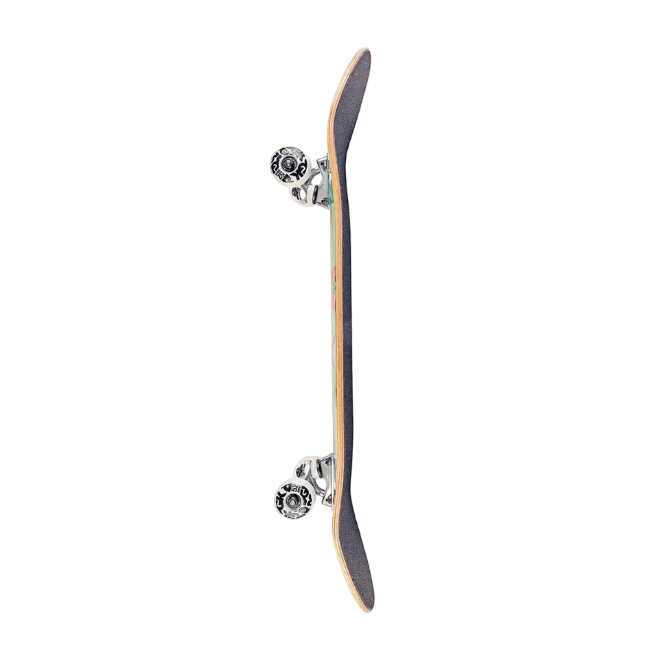 Skateboard with a white background