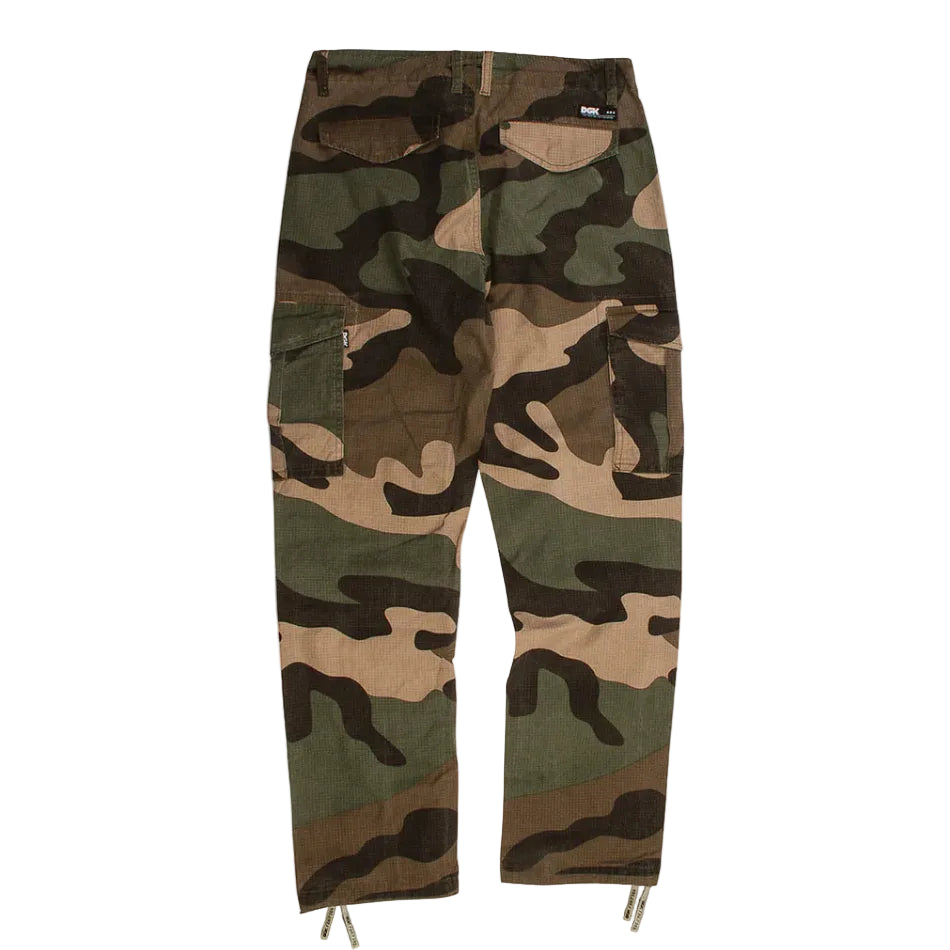 Camouflage pants on a white background