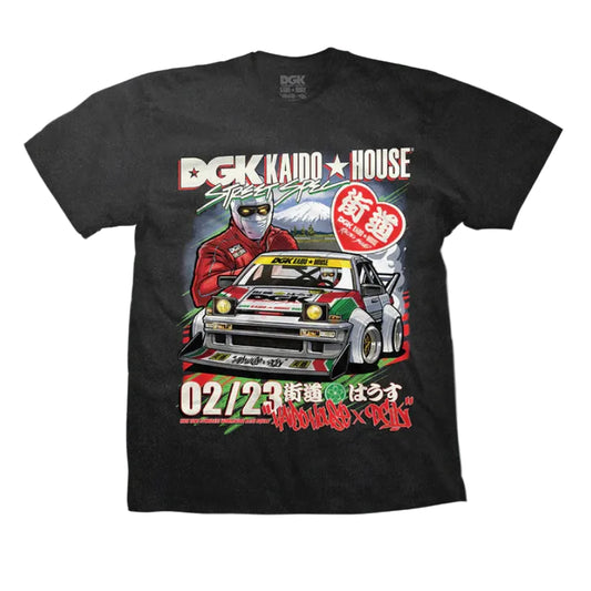 DGK x Kaido House Shirt Raceway Boxy Vintage Black
