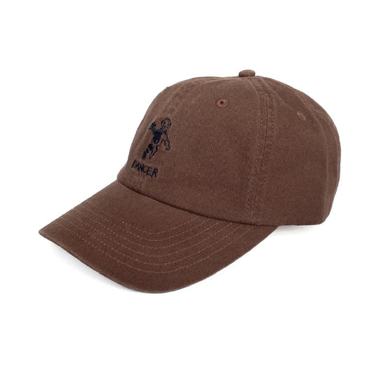 Black baseball cap on a light gray background