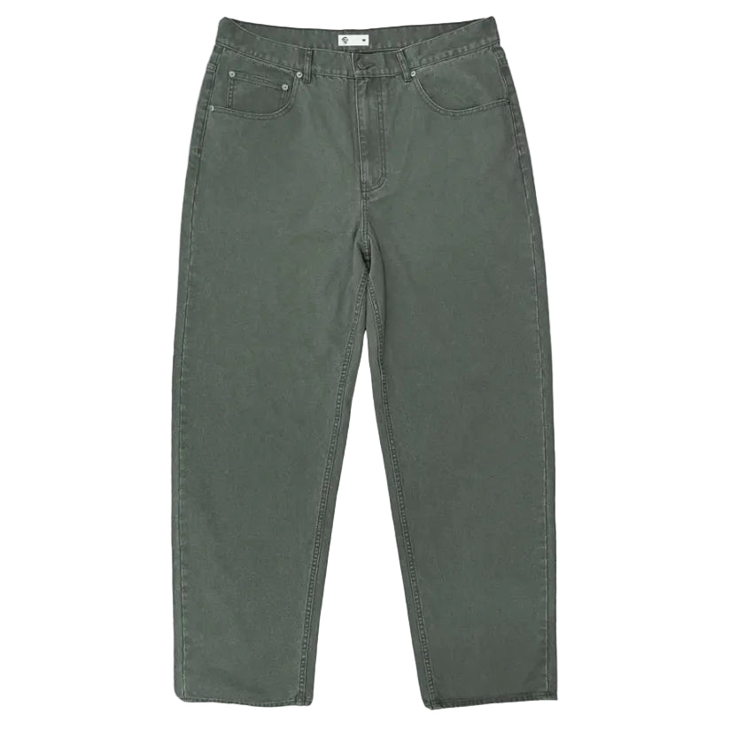 Green pants on a white background