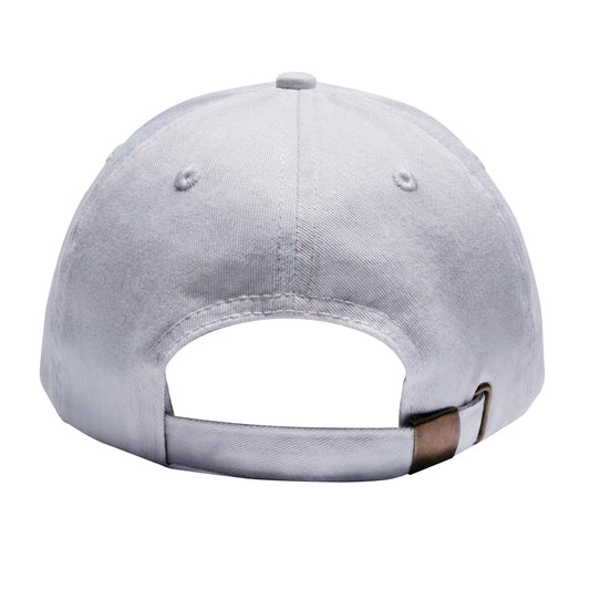 Gray baseball cap on a white background