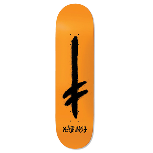 Deathwish Skateboard Deck Gangspray Orange Black 8.125