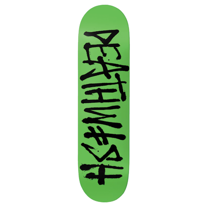 Deathwish Skateboard Deck OG Deathspray Green Black 8.475