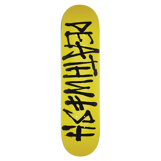 Deathwish Skateboard Deck OG Deathspray Yellow Black 8.0