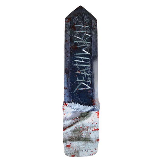 Skateboard deck with 'Deathwish' logo on a white background
