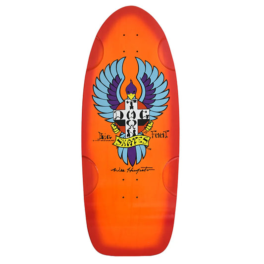 Dogtown Skateboard Deck Big Foot OG 70s Classic Orange Red Fade 11.788