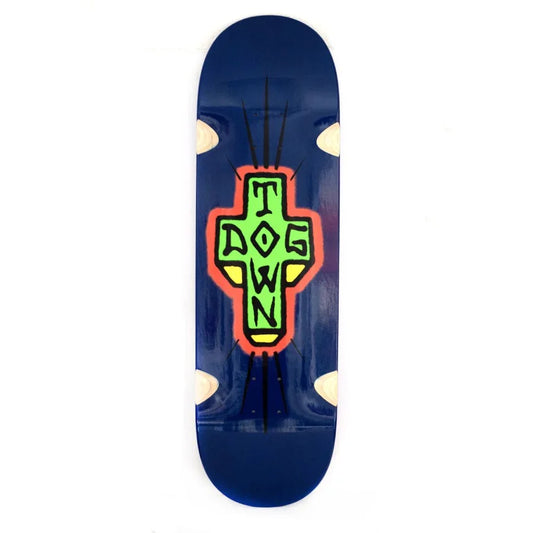 Dogtown Skateboard Deck Spray Cross Loose Trucks Blue Dip 9.5
