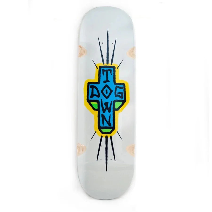 Dogtown Skateboard Deck Spray Cross Loose Trucks Grey Dip 9.25