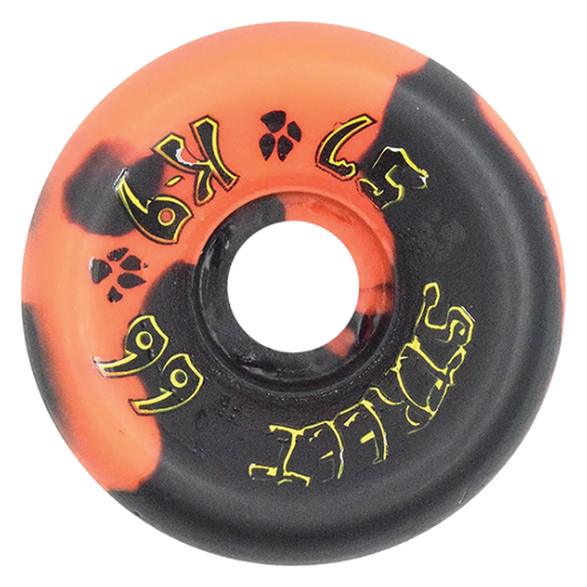 Dogtown Wheels K9 80s Street Black Orange Swirl 57mm 99A