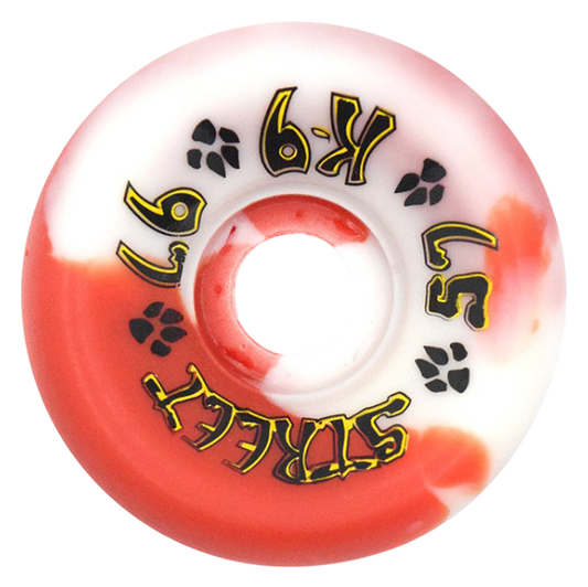 Dogtown Wheels K9 80s Street Red White Swirl 57mm 97A