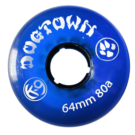 Blue wheel with 'Dogtown' branding on a white background