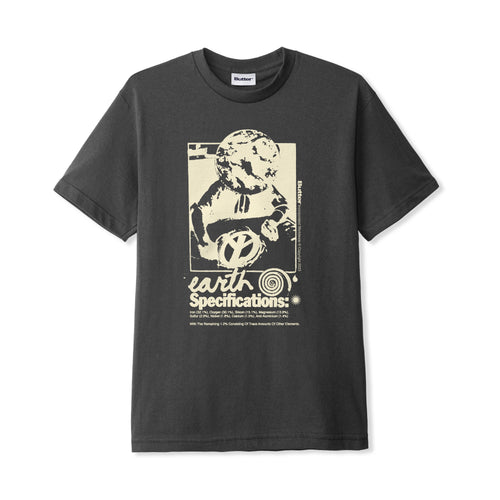 Butter Goods Earth Spec Tee - Charcoal