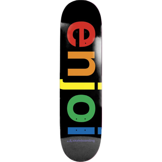 Enjoi Skateboard Deck Spectrum Black 8.5