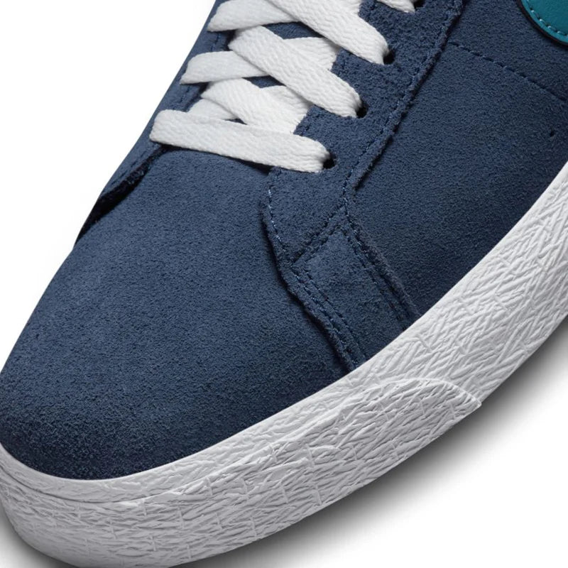 Nike SB Zoom Blazer Mid Midnight Navy Noise Aqua Shoes