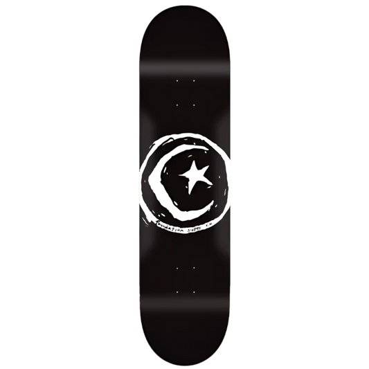 Foundation Skateboard Deck Star & Moon Black 8.0