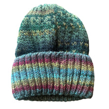 Load image into Gallery viewer, Polar Skate Co. Multi Beanie - Blue/Wine/Green