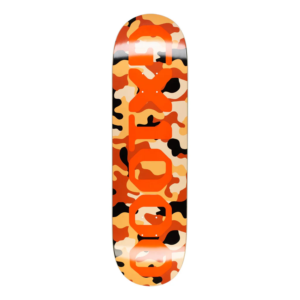 GX1000 Skateboard Deck OG Logo Camo Orange 8.75