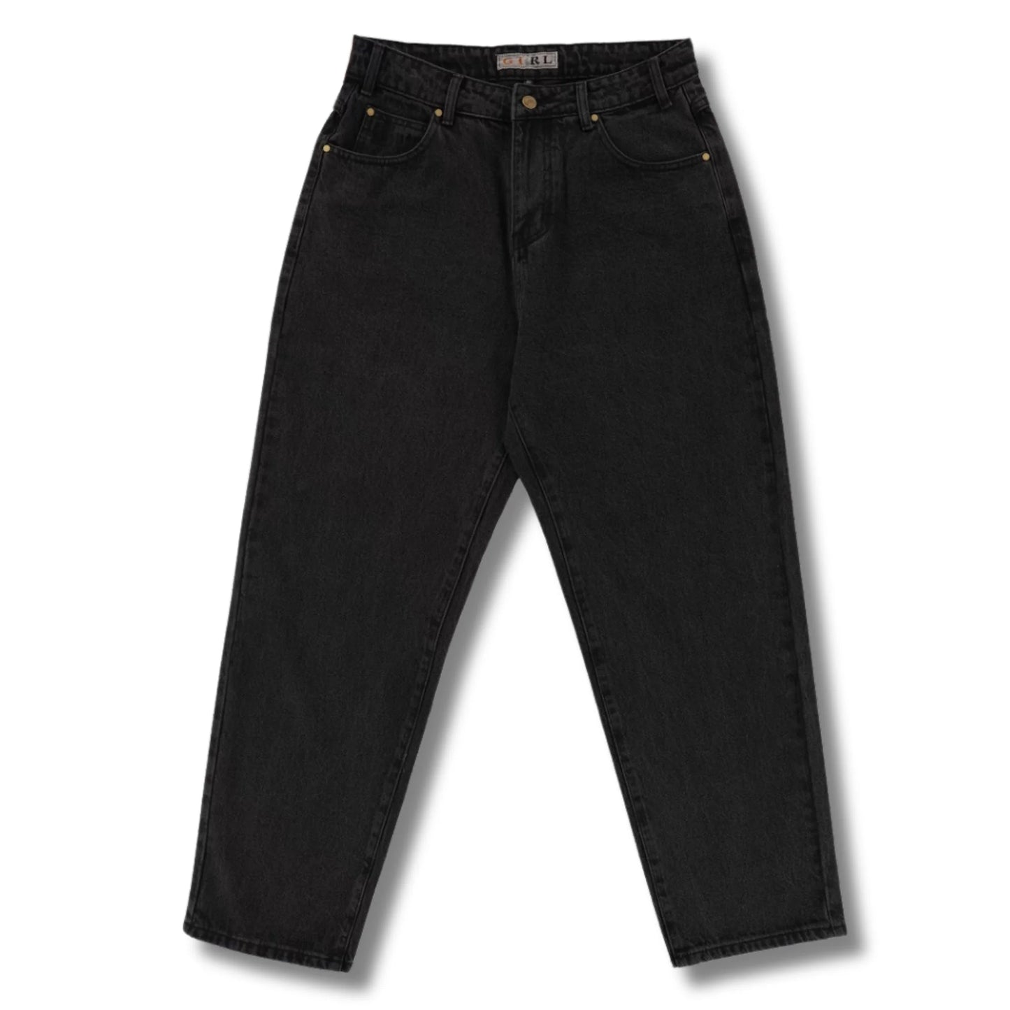 Black jeans on a white background
