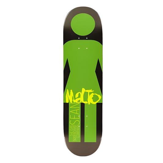 black green skateboard deck