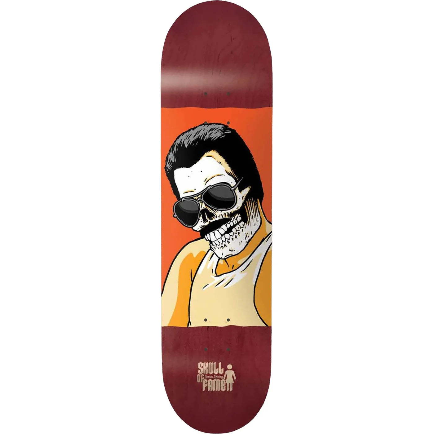 Girl Skateboard Deck Geering Skull Of Fame 8.0