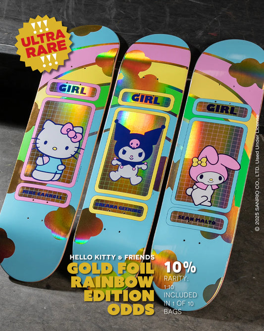 Girl Skateboard Deck Hello Kitty & Friends Rainbow Blind Bag 8.0