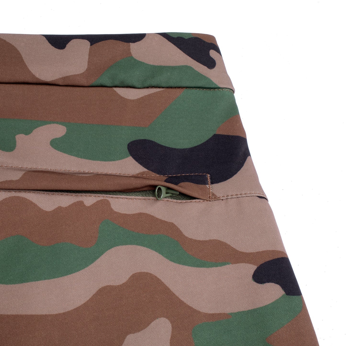 Close-up of a camouflage pattern on a white background