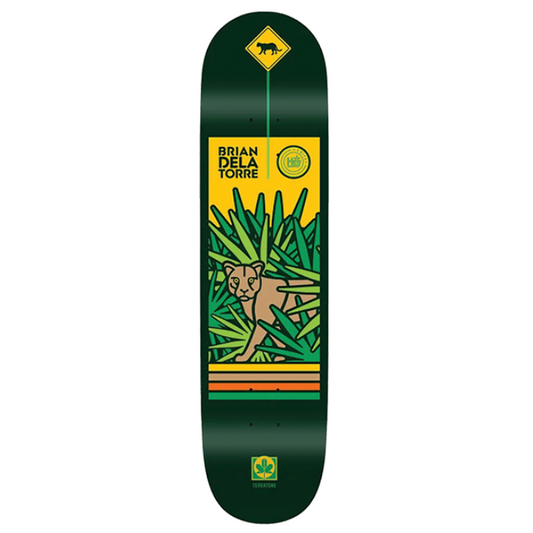 Habitat Skateboard Deck Delatorre Panther Crossing Green Dip 8.0