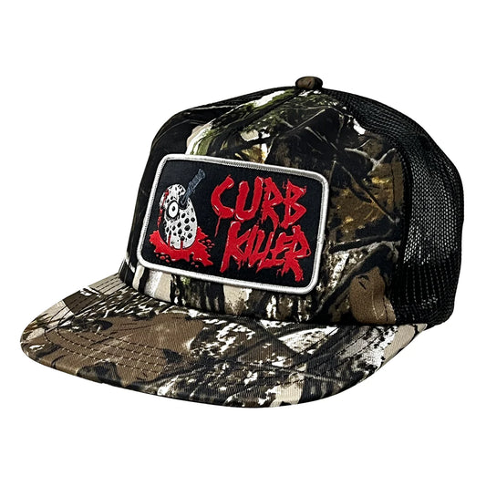Heroin Hat Curb Killer Trucker Camo