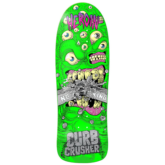 Heroin Skateboard Deck Curb Crusher Chomp 10.25
